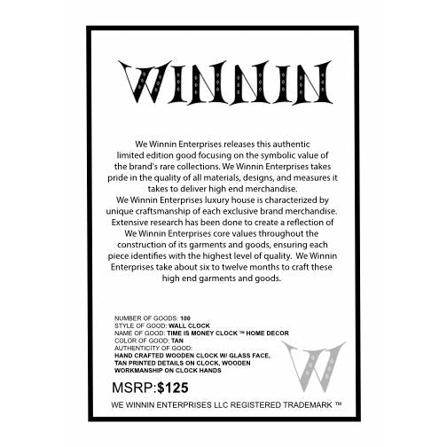 Winnin Clock ™ Home Decor Timepiece