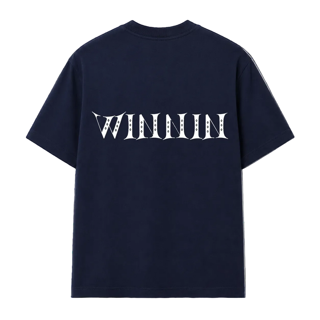 WINNIN™ House Initial T-Shirt - Metallic Blue