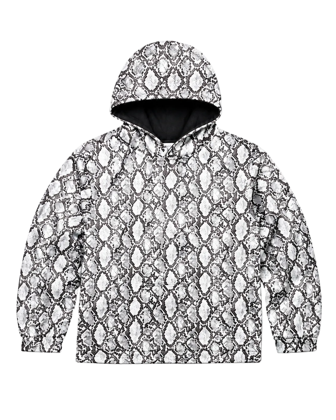 WWLH White Python Print Hoodie