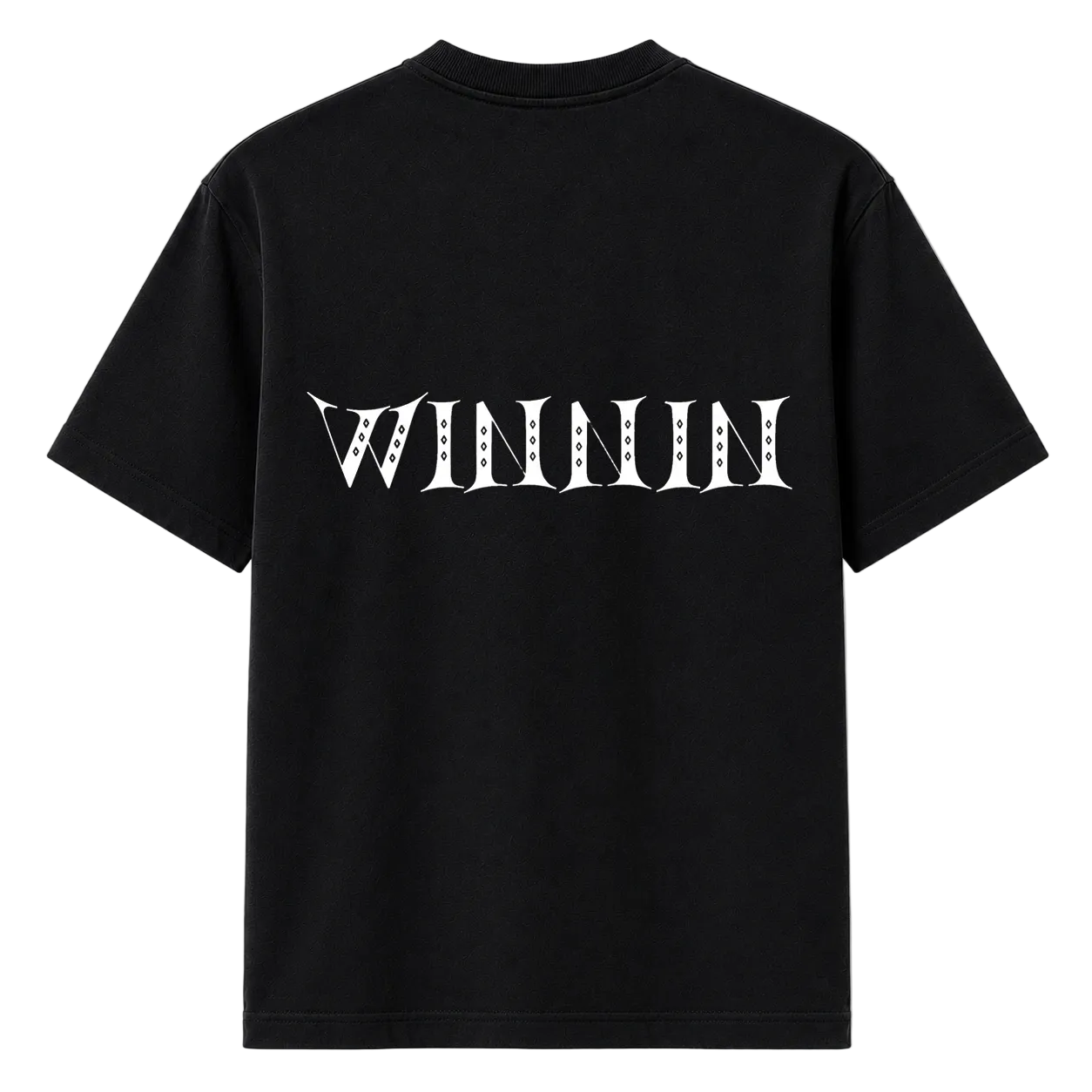 WINNIN™ House Initial T-Shirt - Black