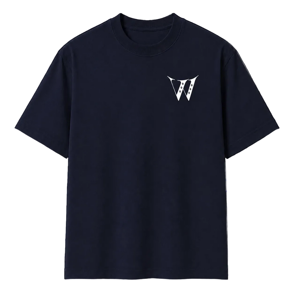 WINNIN House Initial Metallic Blue T-Shirt, transparent product cutout