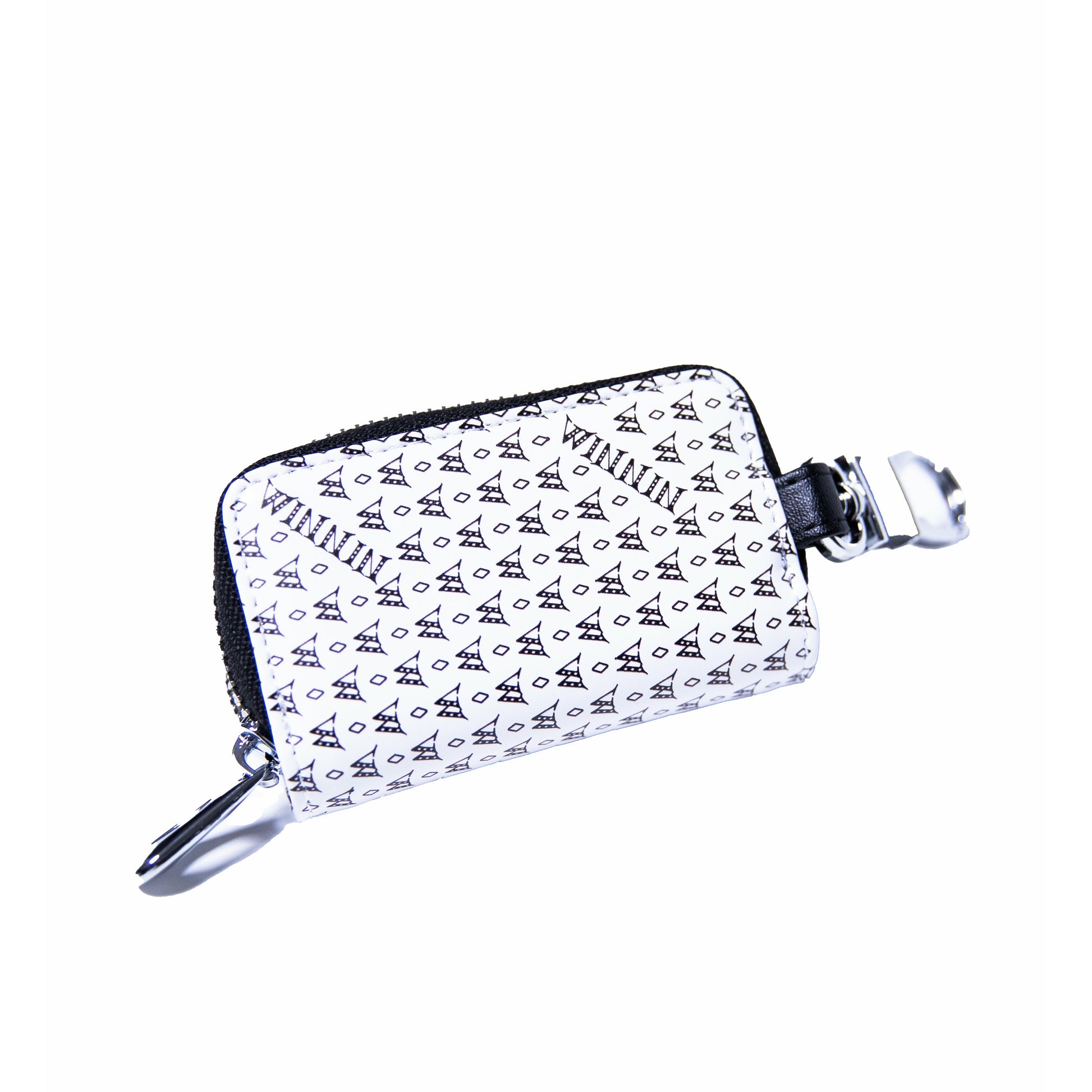 Shop LV Leather Car Key Wallet with Zipper