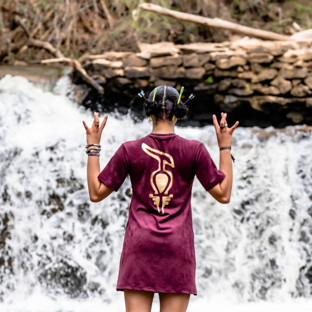 WEALTH™ Suede T-Shirt Dress