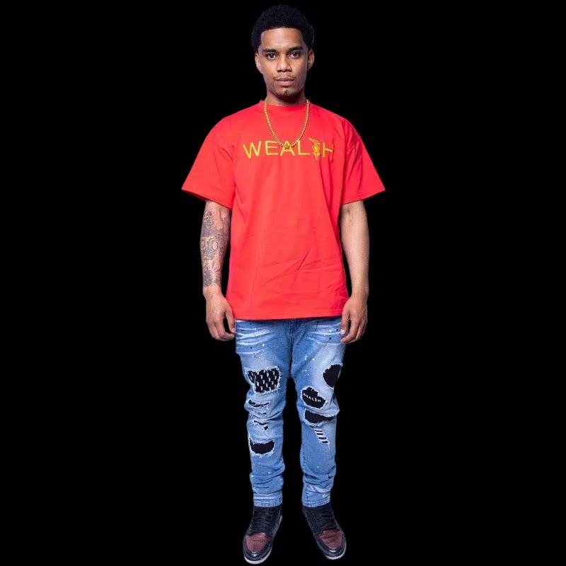 WEALTH™ Signature T-Shirt —  Sky Blue