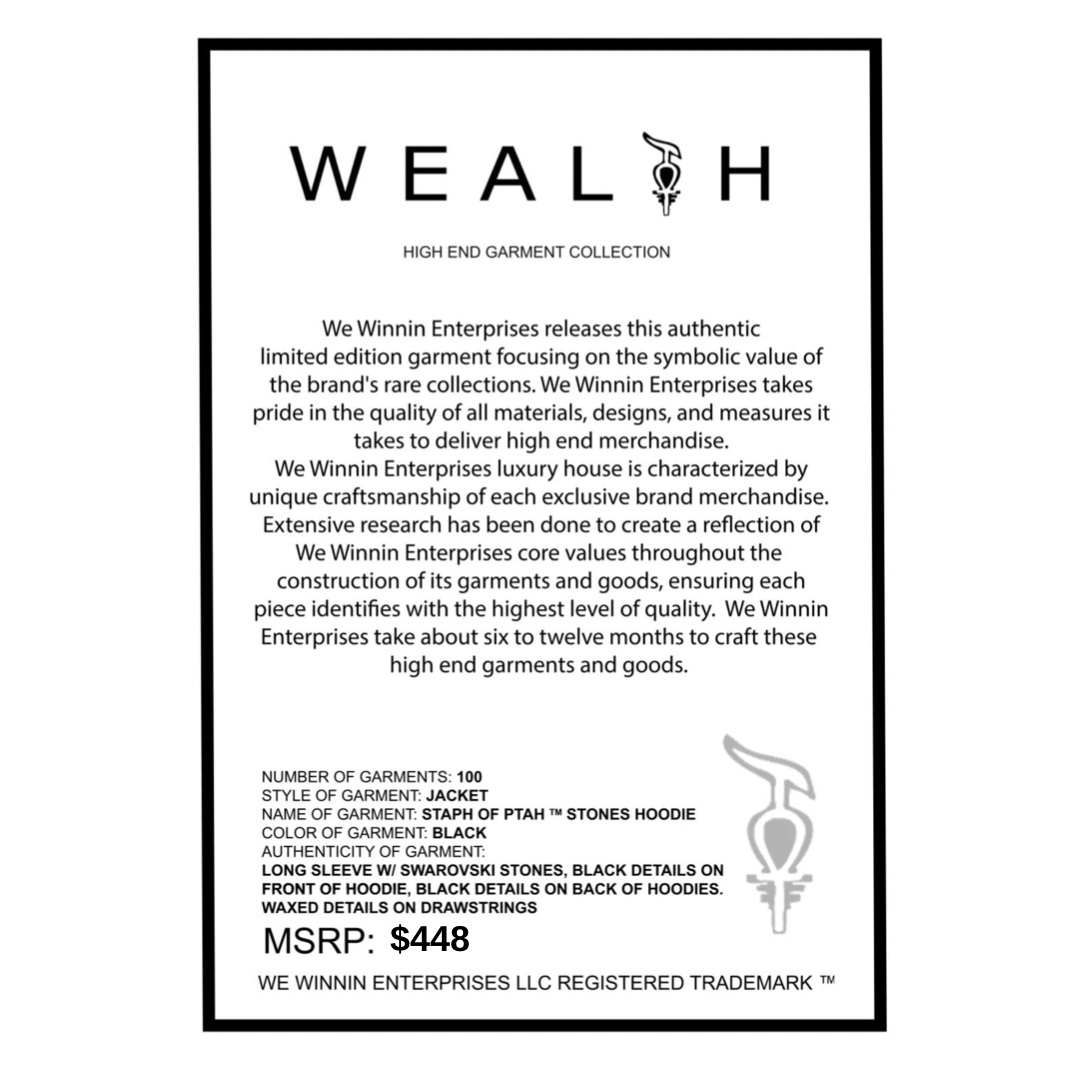 Wealth Staph of Ptah ™  Stones Hoodie