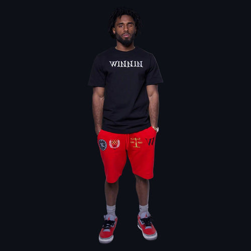 Black T-Shirt Luxury Clothing Winnin TM brand