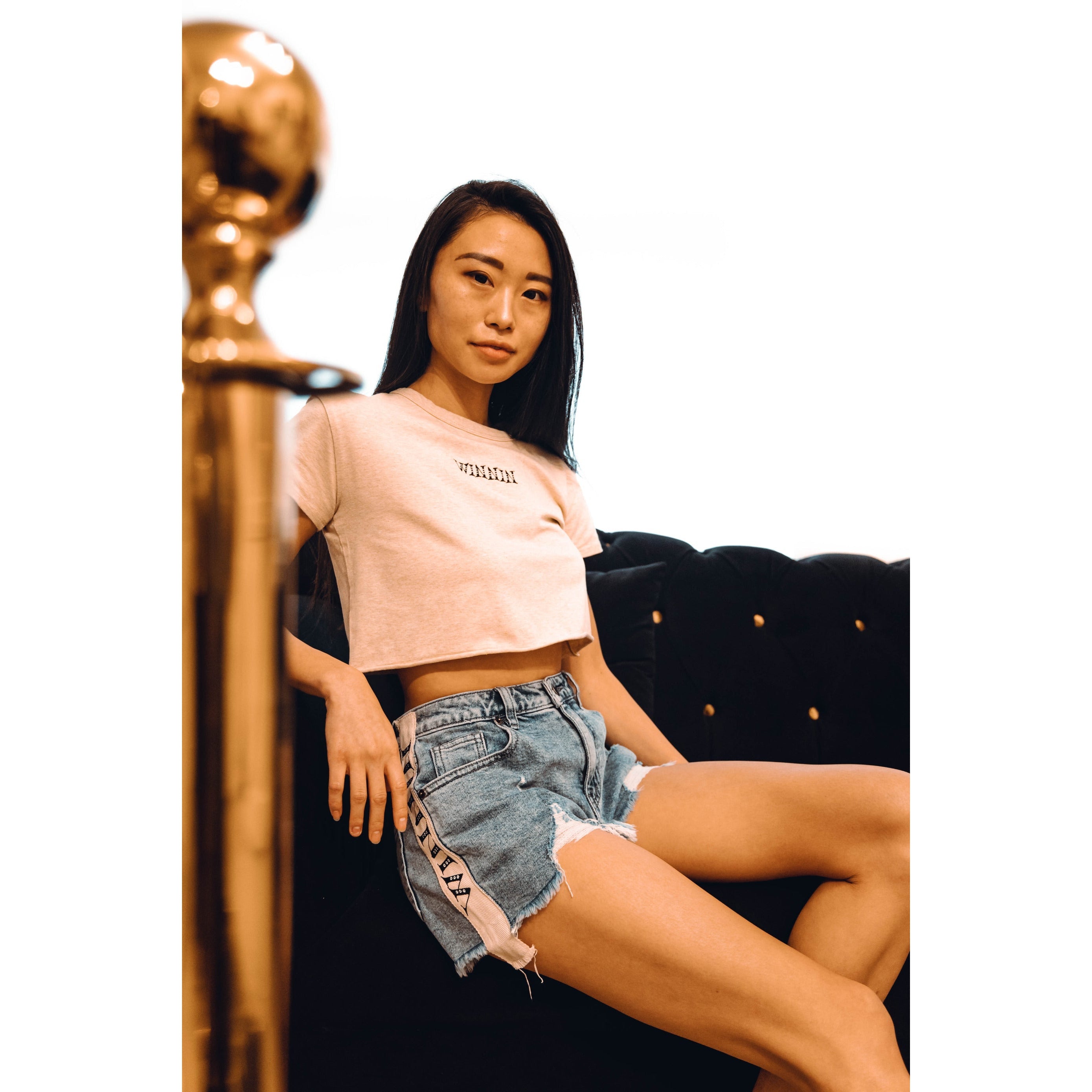 WINNIN™ Strap Denim Shorts