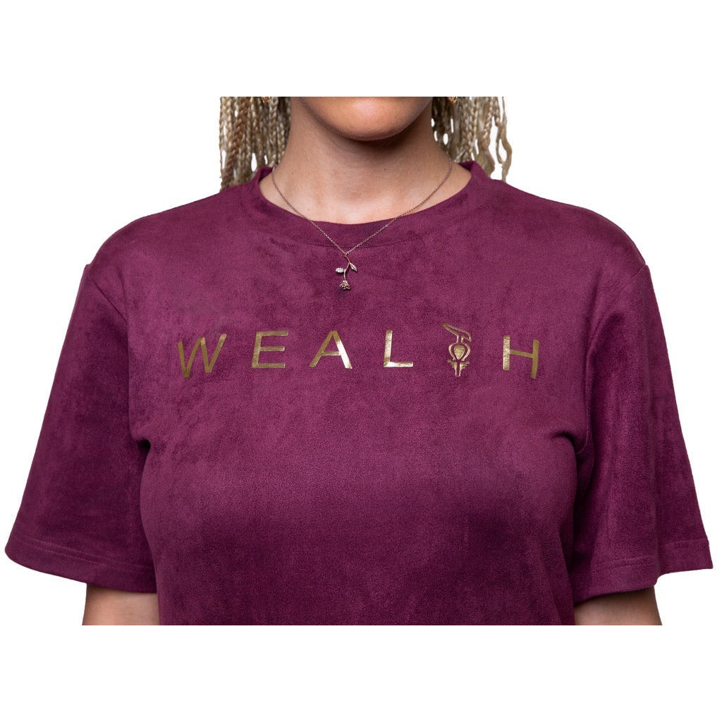 WEALTH™ Suede T-Shirt Dress
